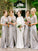 Scoop Sleeves Floor-Length 1/2 A-Line/Princess Satin Bridesmaid Dresses