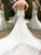 Ball Short Off-the-Shoulder Cathedral Sleeves Gown Train Lace Wedding Dresses