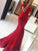 Train Sleeveless Sweep/Brush Trumpet/Mermaid Off-the-Shoulder Tulle Applique Dresses