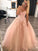 Sweetheart Floor-Length Sleeveless Ball Gown Applique Tulle Dresses