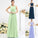 Sleeveless Long A-Line/Princess Bateau Pleats Chiffon Bridesmaid Dresses