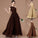 One-Shoulder Sleeveless A-Line/Princess Ruched Floor-Length Chiffon Bridesmaid Dresses