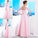 Floor-Length A-Line/Princess 1/2 Sleeves Bateau Applique Tulle Dresses