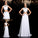 Beading Sleeveless Long Chiffon Jewel A-Line/Princess Two Piece Dresses