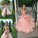 Flower Sweetheart Tulle Sleeveless A-Line/Princess Hand-Made Sweep/Brush Train Dresses