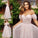 Off-the-Shoulder Sleeves Short Ruched A-Line/Princess Sweep/Brush Train Dresses