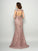Lace Mother of Long Straps Sleeveless Trumpet/Mermaid Satin the Bride Dresses