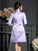 Satin Sheath/Column Mother Sleeveless Short Bowknot Scoop of the Bride Dresses
