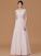 Straps Sleeveless A-Line/Princess Ruched Spaghetti Floor-Length Chiffon Bridesmaid Dresses