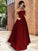 Strapless Floor-Length A-Line/Princess Sleeveless Ruffles Satin Dresses