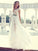 Lace A-Line/Princess Short V-neck Sleeves Floor-Length Chiffon Dresses
