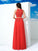 Long Chiffon Lace A-Line/Princess Scoop Sleeveless Two Piece Dresses