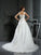 Gown Ball Applique Straps Sleeveless Long Satin Wedding Dresses