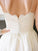 Sleeveless Spaghetti A-Line/Princess Straps Floor-Length Lace Satin Wedding Dresses