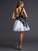 One-Shoulder Short A-Line/Princess Lace Sleeveless Organza Homecoming Dresses