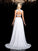 Beading Sleeveless Long Chiffon Jewel A-Line/Princess Two Piece Dresses