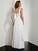V-neck Rhinestone Sleeveless A-Line/Princess Long Chiffon Dresses