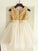 A-line/Princess Sequin Scoop Sleeveless Long Organza Dresses