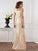 Taffeta Mother Short Sheath/Column Long Ruffles of V-neck Sleeves the Bride Dresses