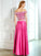 Beading A-Line/Princess Satin Sleeveless Floor-Length Off-the-Shoulder Two Piece Dresses