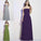 Pleats Sleeveless Long A-Line/Princess Strapless Chiffon Bridesmaid Dresses