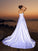 Satin Long Beading Gown Strapless Ball Sleeveless Beach Wedding Dresses