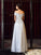 Beading A-Line/Princess Sleeveless Off-the-Shoulder Long Net Dresses