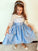 Sleeves 3/4 Knee-Length Lace Scoop A-Line/Princess Taffeta Flower Girl Dresses