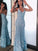 Sheath/Column Applique Tulle Halter Sleeveless Floor-Length Dresses