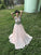 Sequin A-Line/Princess Chiffon Bateau Floor-Length Sleeveless Dresses