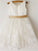 Scoop Bowknot Tea-Length Sleeveless A-line/Princess Lace Flower Girl Dresses
