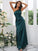 Ruched Woven One-Shoulder Elastic Sheath/Column Satin Sleeveless Floor-Length Bridesmaid Dresses