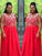 Sleeveless Scoop Floor-Length A-Line/Princess Chiffon Beading Plus Size Dresses