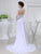 V-neck Sleeveless Beading A-Line/Princess Chiffon Wedding Dresses