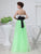 Sleeveless A-Line/Princess Satin Beading Tulle Long Dresses