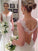 Train Trumpet/Mermaid V-neck Sleeveless Sweep/Brush Lace Wedding Dresses