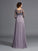 Lace Chiffon Mother V-neck A-Line/Princess Sleeves Long 3/4 of the Bride Dresses