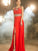 A-line/Princess Scoop Sleeveless Beading Floor-length Chiffon Dresses