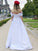 Satin Sash/Ribbon/Belt Off-the-Shoulder A-Line/Princess Floor-Length Sleeveless Dresses