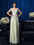 Chiffon Sleeveless Mother V-neck A-Line/Princess Long Applique of the Bride Dresses