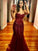 Sleeveless Tulle Trumpet/Mermaid Sweetheart Sequin Floor-Length Dresses