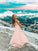Jewel Chiffon A-Line/Princess Lace Sleeveless Floor-Length Dresses