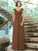 Long V-neck Sleeveless A-Line/Princess Chiffon Bridesmaid Dresses