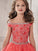 Tulle Floor-Length Beading Ball Sleeveless Off-the-Shoulder Gown Flower Girl Dresses