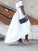 Satin Ruffles Off-the-Shoulder A-Line/Princess Sleeveless Asymmetrical Dresses