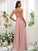 Sleeveless A-Line/Princess Chiffon Straps Ruched Floor-Length Bridesmaid Dresses