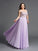 Lace Sleeveless Chiffon Long A-Line/Princess Sweetheart Plus Size Dresses