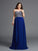 Chiffon Long Sleeveless Rhinestone Sweetheart A-Line/Princess Plus Size Dresses