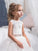 Sleeveless Gown Crystal Jewel Tulle Floor-Length Ball Flower Girl Dresses
