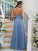 Halter Tulle A-Line/Princess Ruched Sleeveless Floor-Length Bridesmaid Dresses